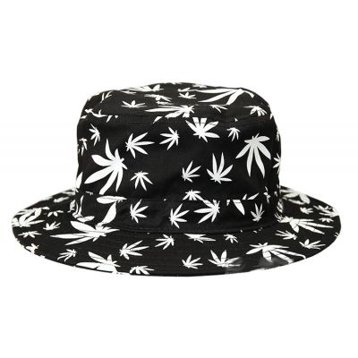Allover Marijuana Print Bucket Hat for Men or Women