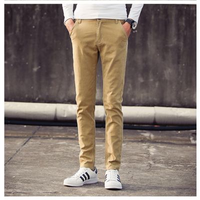 Super Skinny cotton chino pants for men 