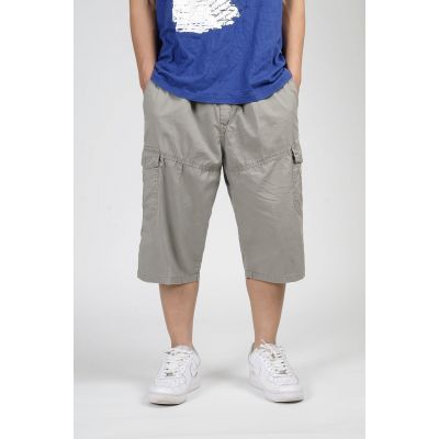 Baggy cotton shorts for men with side pockets