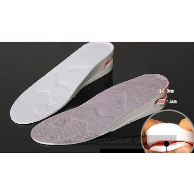 Long shoe insoles for men women with air bubble