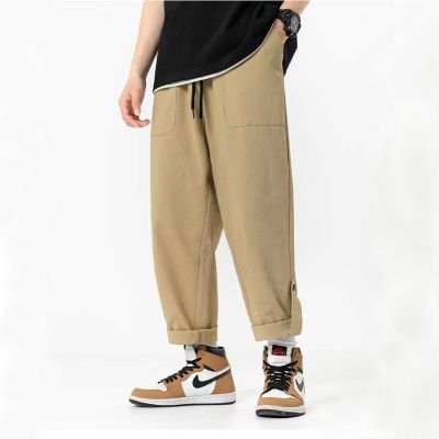 Baggy loose straight cargo trousers for me