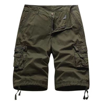 Cotton cargo baggy shorts for men