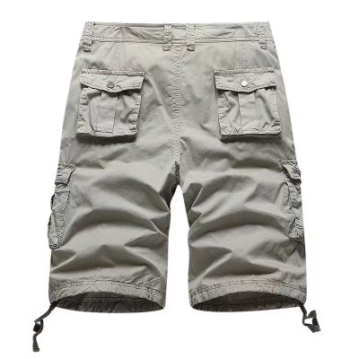 Cotton cargo baggy shorts for men