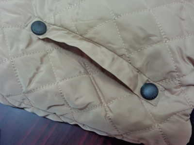 Short Padded Jacket for Women with Zip Closure