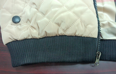 Short Padded Jacket for Women with Zip Closure