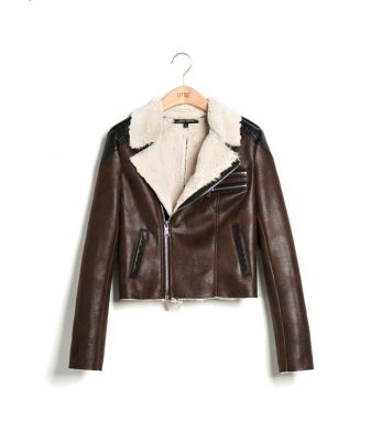 Perfecto Biker Jacket for Women with Shearling Collar