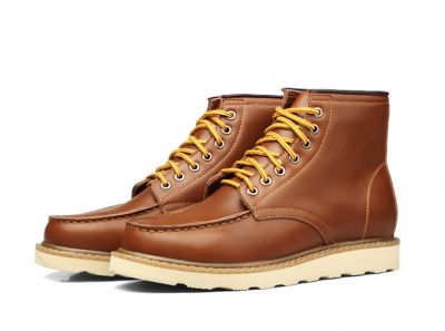 Vintage Boots for Men High Top Leather Shoes