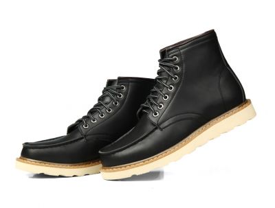 Vintage Boots for Men High Top Leather Shoes