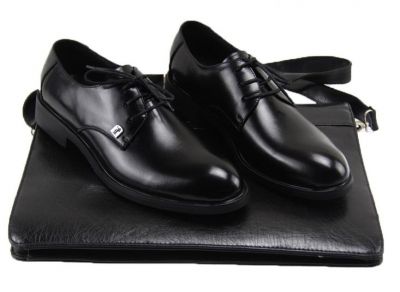 Classic Business Shoes for Men with Laces - Black