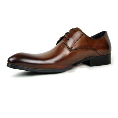 Classic Style Lace Up Dress Shoes for Men - Brown