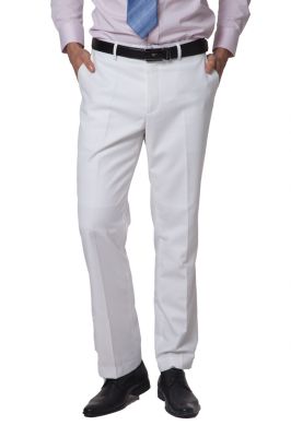 Fitted 3 piece Dress Suit for men Blazer Waistcoat Pants - White