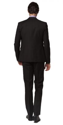 3 piece Dress Suit for men Blazer Waistcoat Pants Slim Fit - Black