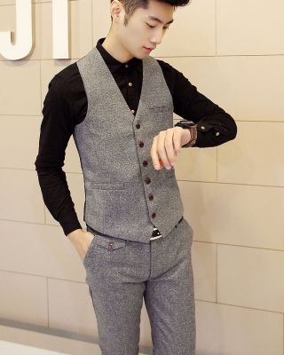 Waistcoat vest for Men Tweed British Vintage