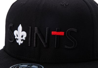 Saints Embroidery Snapback Cap with Lily Embroidery