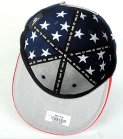 USA Flag Snapback Cap with Stars and Stripes Design