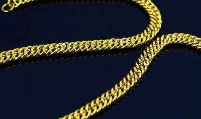 Gold Plated Hip Hop Chain Necklace with Thick Links