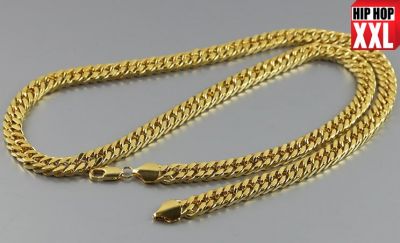 Gold Plated Bling Bling Chain with 11 MM Thick Links Hip Hop Necklace