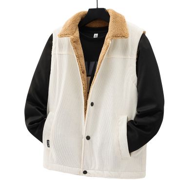 Corduroy men's ouilted vest - elegance and warmth combined