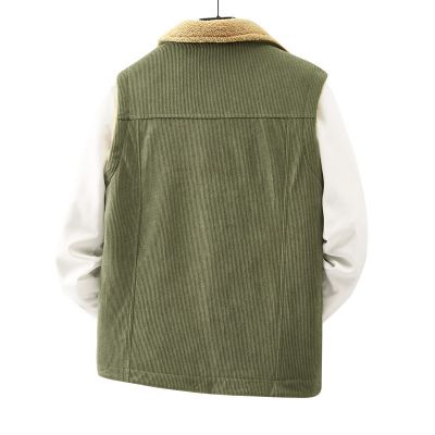 Corduroy men's ouilted vest - elegance and warmth combined