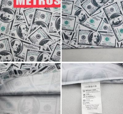 Money 100$ Bills Print Tanktop Hip Hop Benjamin Franklin