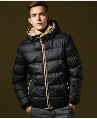 Down jacket for men classic trend winter with hood