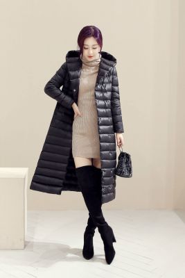 Lightweight down jacket for women with hood winter