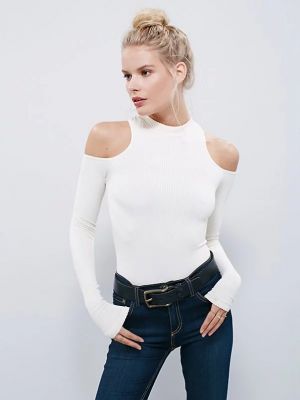 Women's Long Sleeve Top with Bare shoulders