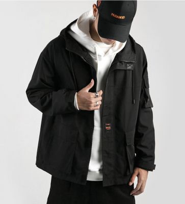 Hooded jacket for men long sleeves