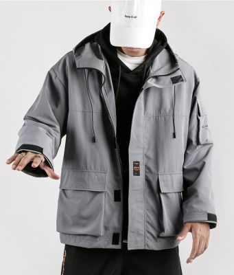 Hooded jacket for men long sleeves
