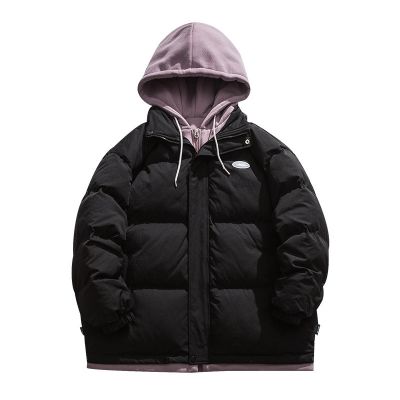 Hooded casual puffer jacket for men