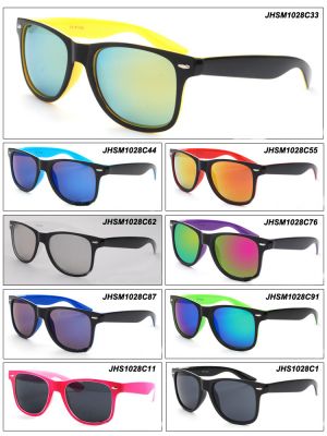 Wayfarer Sunglasses with Matching Color Inner Frame and Lense