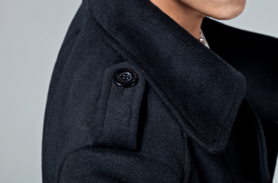 Winter Duffle Coat for Men with Double Breast Buttons and Large Pockets