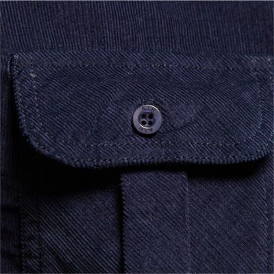 Men's corduroy shirt with flap chest pockets