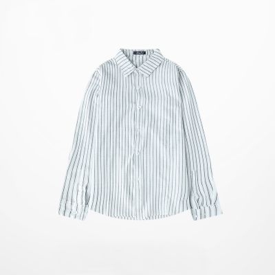 Men's casual striped long sleeve shirt