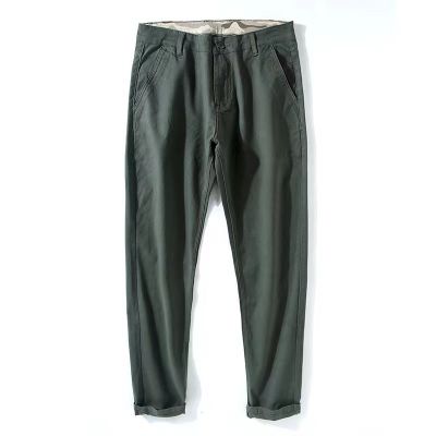 Men's relaxed chino pants with belt loops