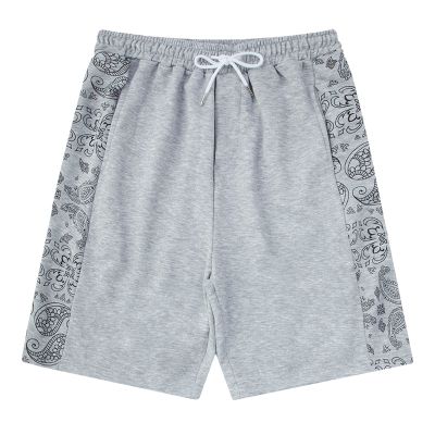 Men's shorts with bandana pattern on the side