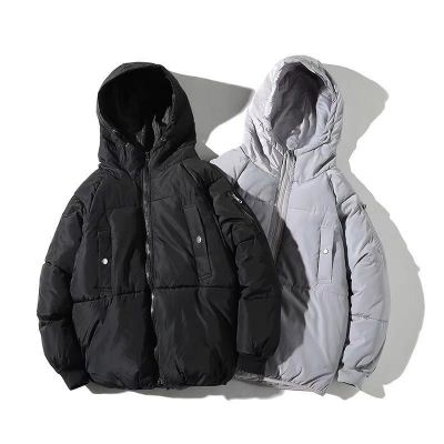 Men's winter hooded puffer jacket
