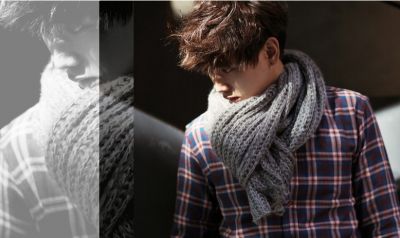 Scarf for man wholesale winter loose knit