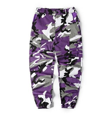 Camouflage jogger pants for men fluo pink yellow orange camo trousers