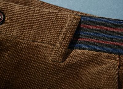 Corduroy Winter casual pants for men with fur lining