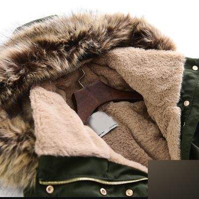 Parka coat with faux fur lined hood for women