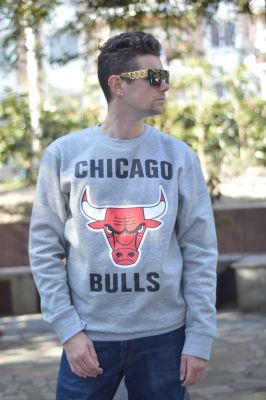 Chicago Bulls Crewneck Jumper for Men - Grey