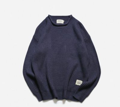 Oversize large knit jumper for men
