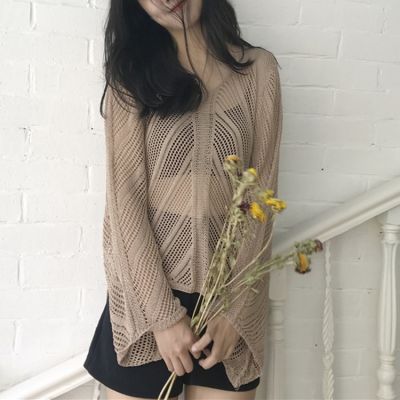 Loose Knitwear Jumper for Women with Wide Sleeves