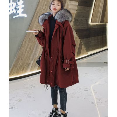 Relaxed fit parka coat  for women
