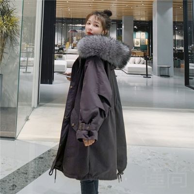 Relaxed fit parka coat  for women