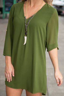 Light Summer dress for women with mid-long sleeves