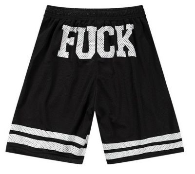 Black and White Uniqe Me Cotton Shorts with Cross on Knees