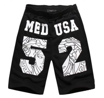 Medusa 52 Swag Basketball Cotton Shorts with Medallion Background