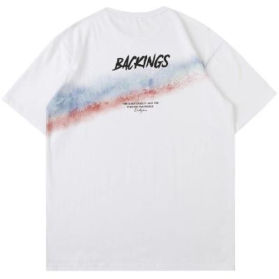 Short sleeve rainbow print t-shirt unisex